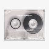 No Rewind Flip Edition flipped cassette canvas wall art