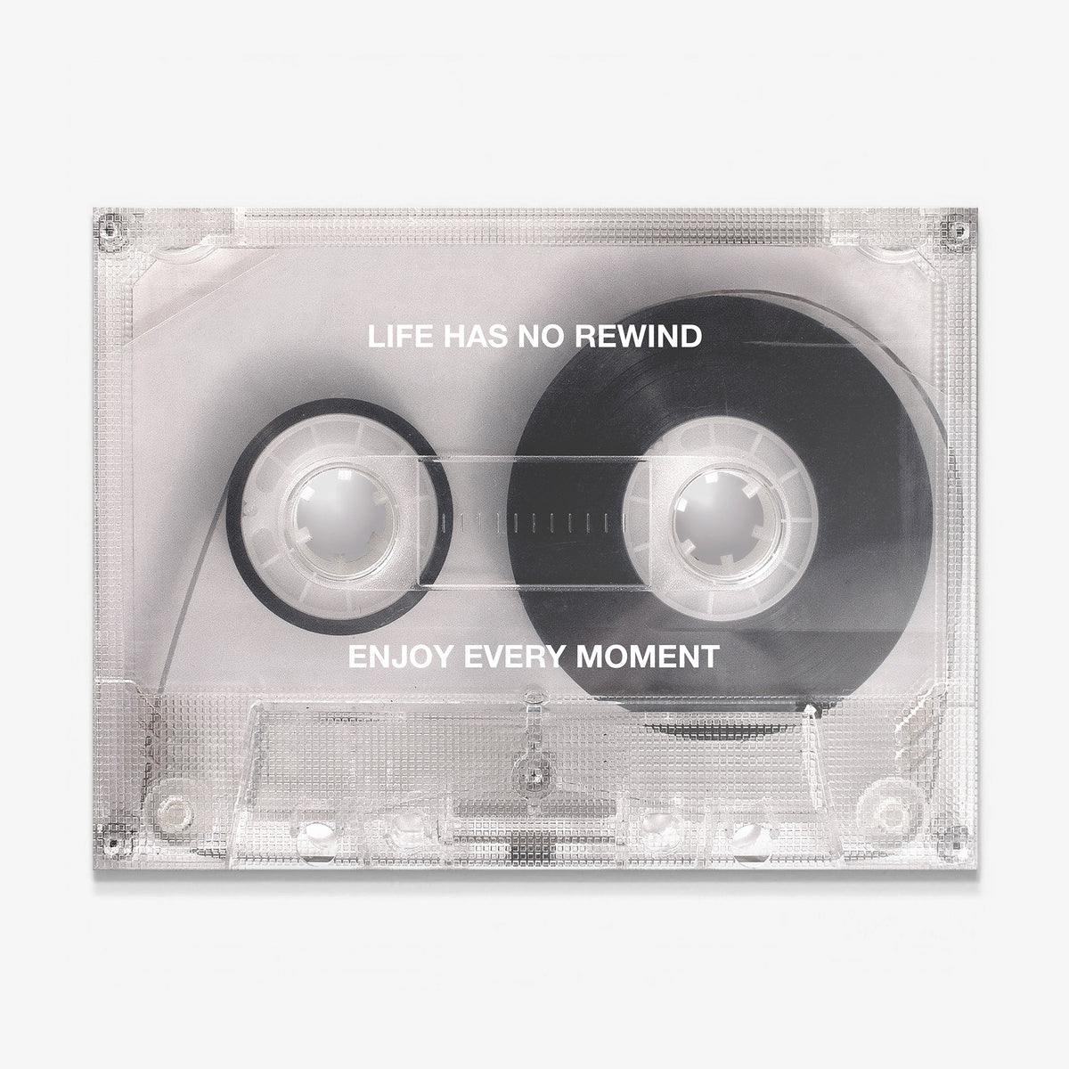 No Rewind Flip Edition flipped cassette canvas wall art