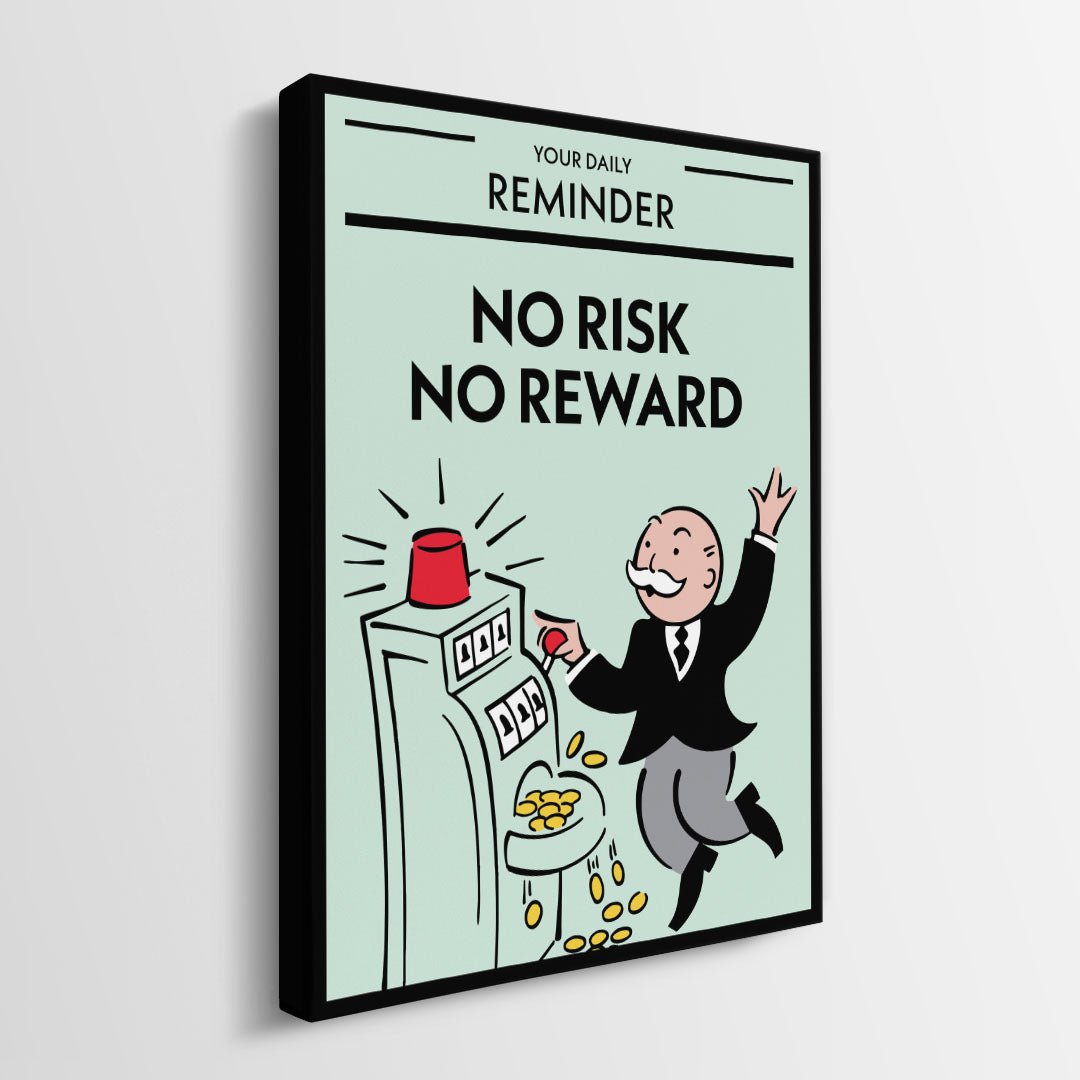 No Risk No Reward canvas art