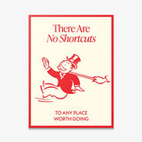 No Shortcuts canvas wall art