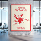 No Shortcuts canvas wall art