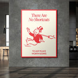 No Shortcuts canvas wall art