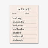 Note To Self canvas wall art