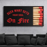 On Fire canvas wall art