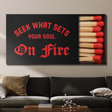 On Fire canvas wall art
