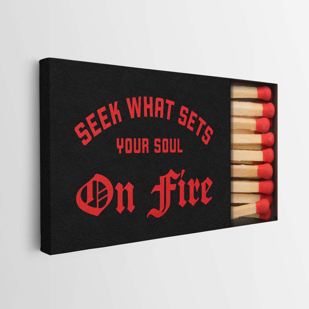 On Fire canvas wall art