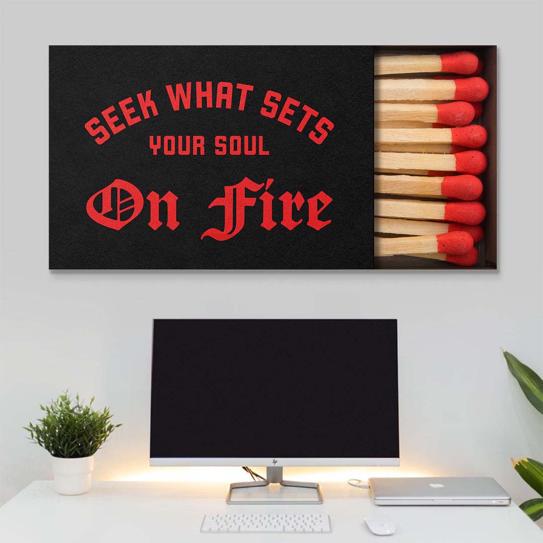 On Fire canvas wall art
