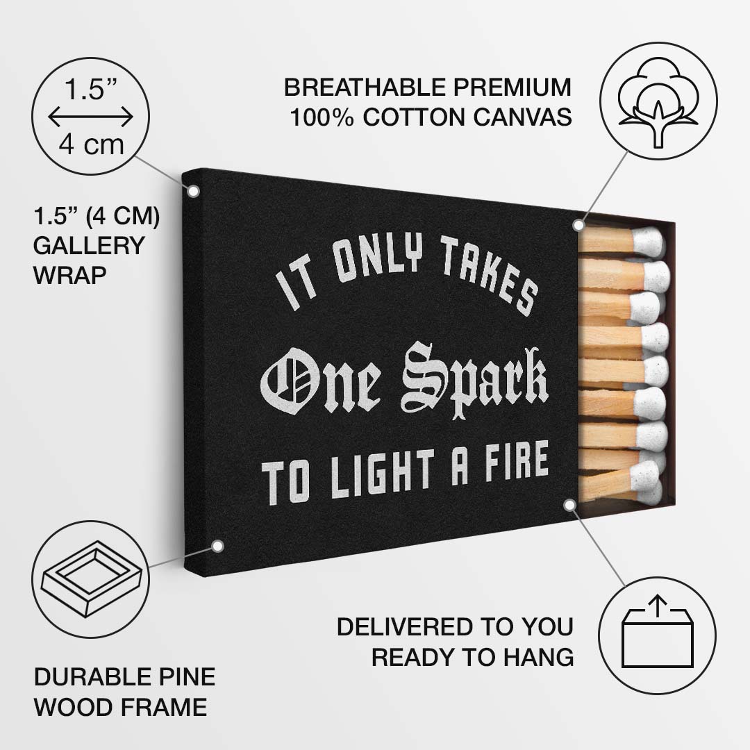 One Spark canvas art