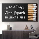 One Spark canvas wall art