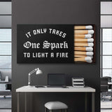 One Spark canvas wall art