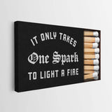 One Spark canvas wall art
