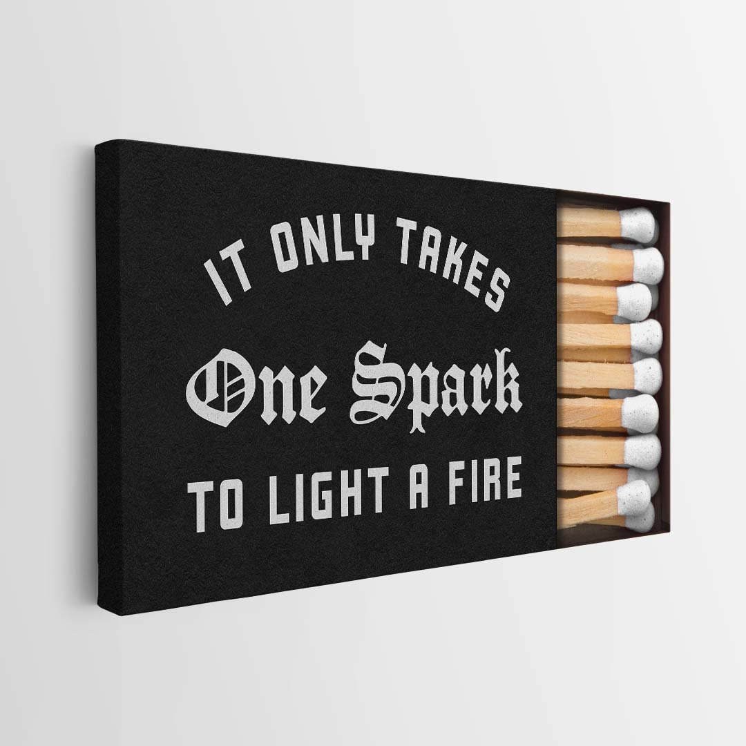 One Spark canvas wall art