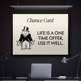 One Time Offer canvas wall art