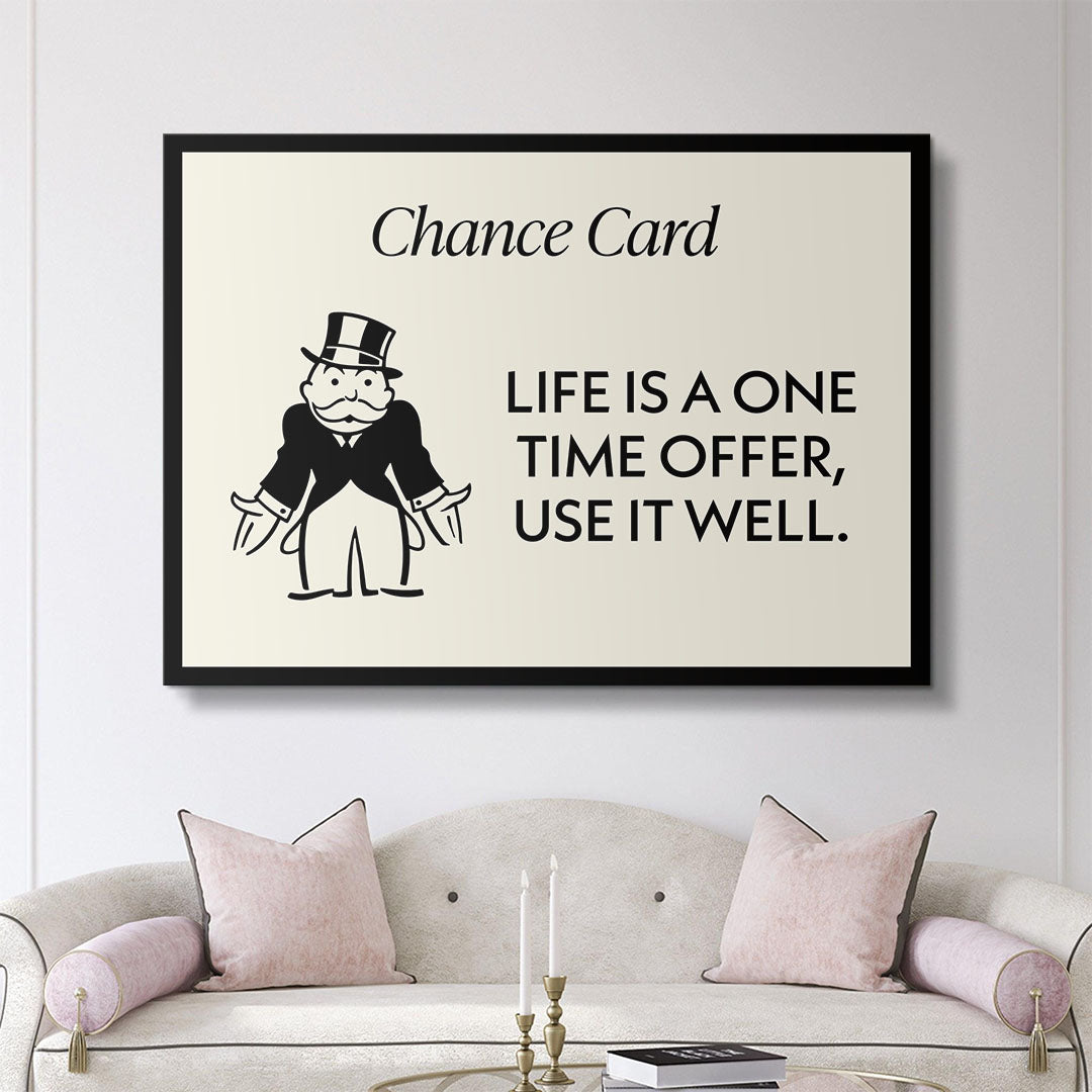 One Time Offer canvas art