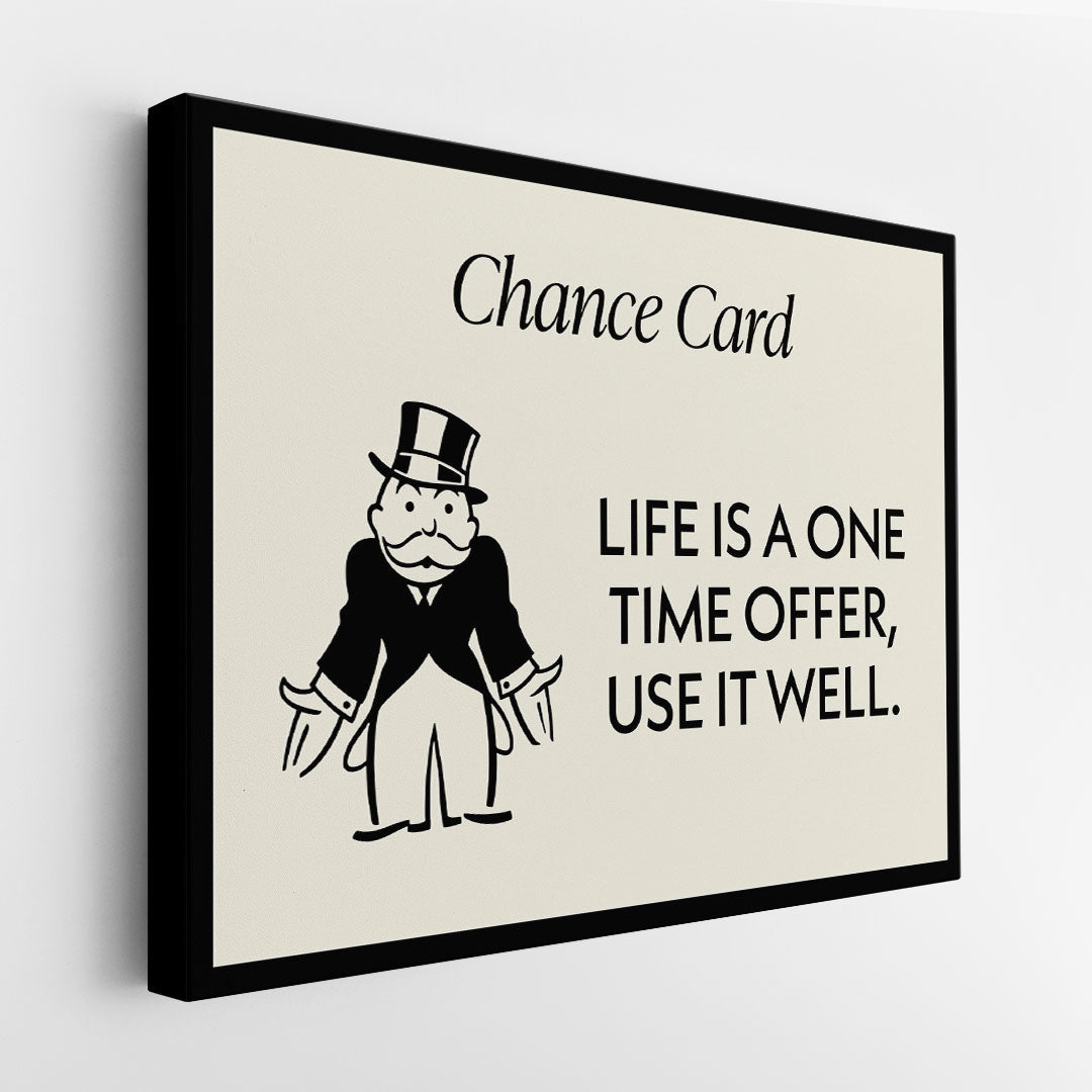 One Time Offer canvas wall art