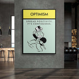 Optimism canvas wall art