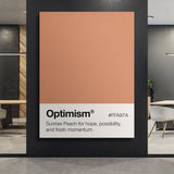 Optimism Palette canvas wall art