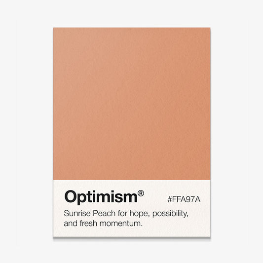 Optimism Palette motivational canvas wall art