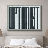 Optimist canvas wall art