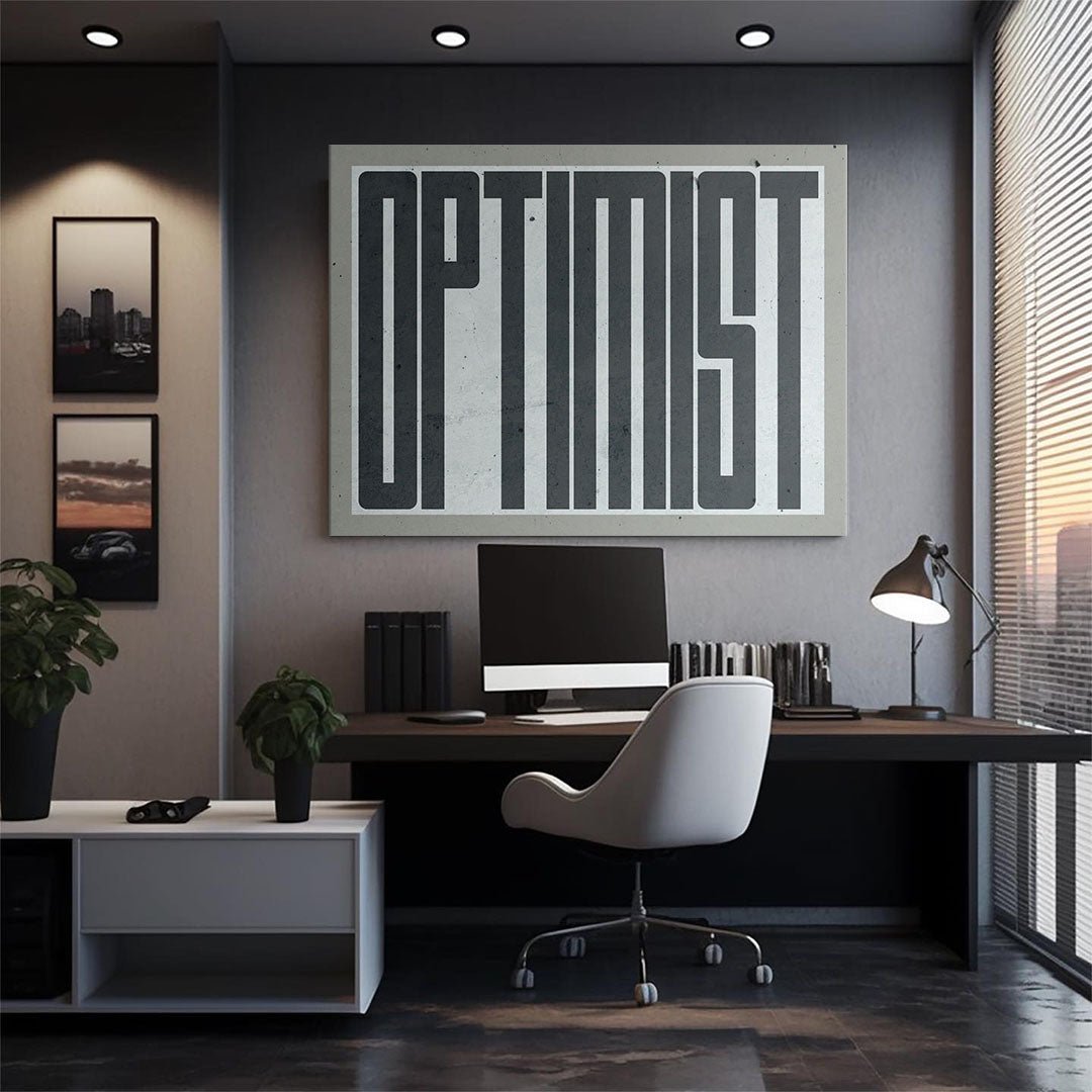 Optimist canvas art