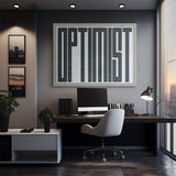 Optimist canvas wall art