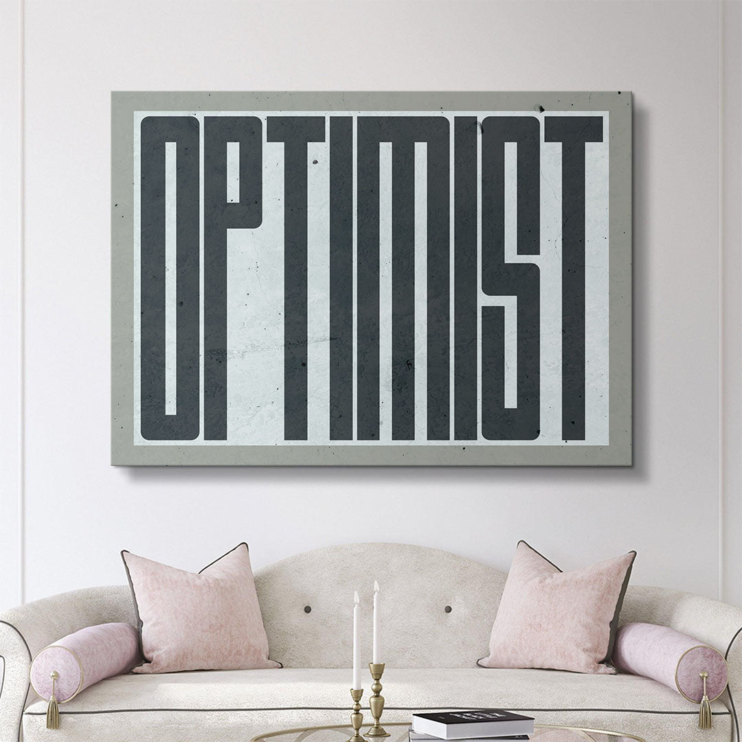 Optimist canvas art