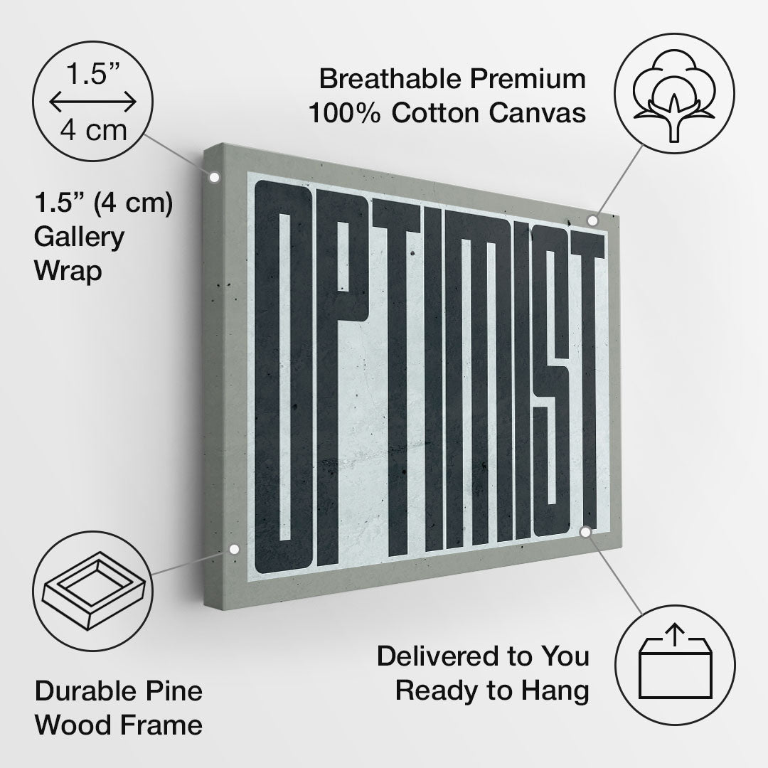 Optimist canvas art