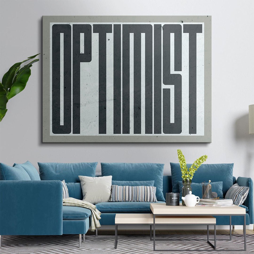 Optimist canvas art