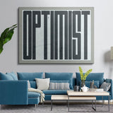 Optimist canvas wall art