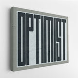 Optimist canvas wall art