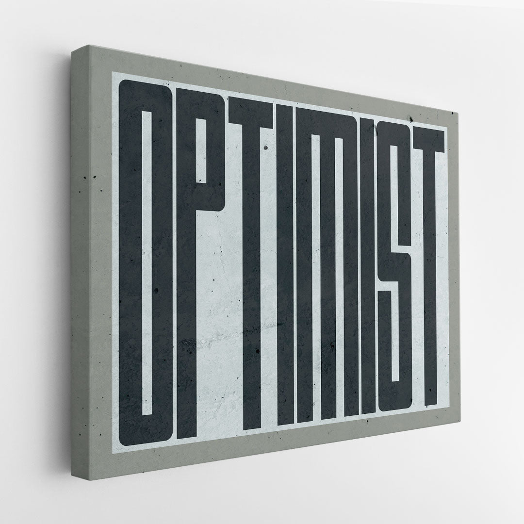 Optimist canvas art