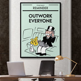 Outwork Everyone canvas wall art