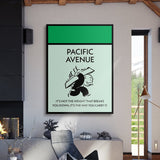 Pacific Avenue canvas wall art