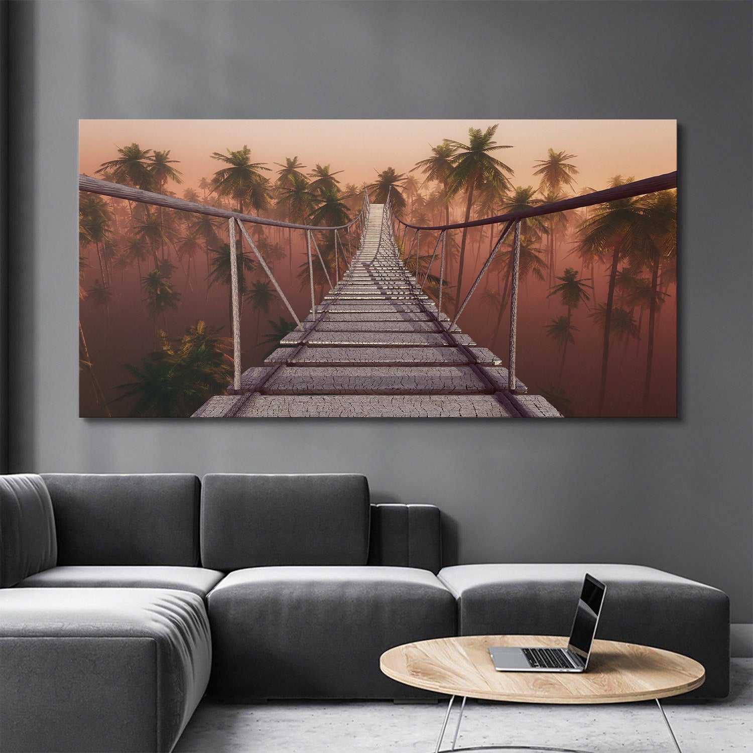 Palm Walk canvas art