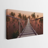 Palm Walk canvas wall art