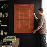 Paris Center Court tennis canvas above a home office desk