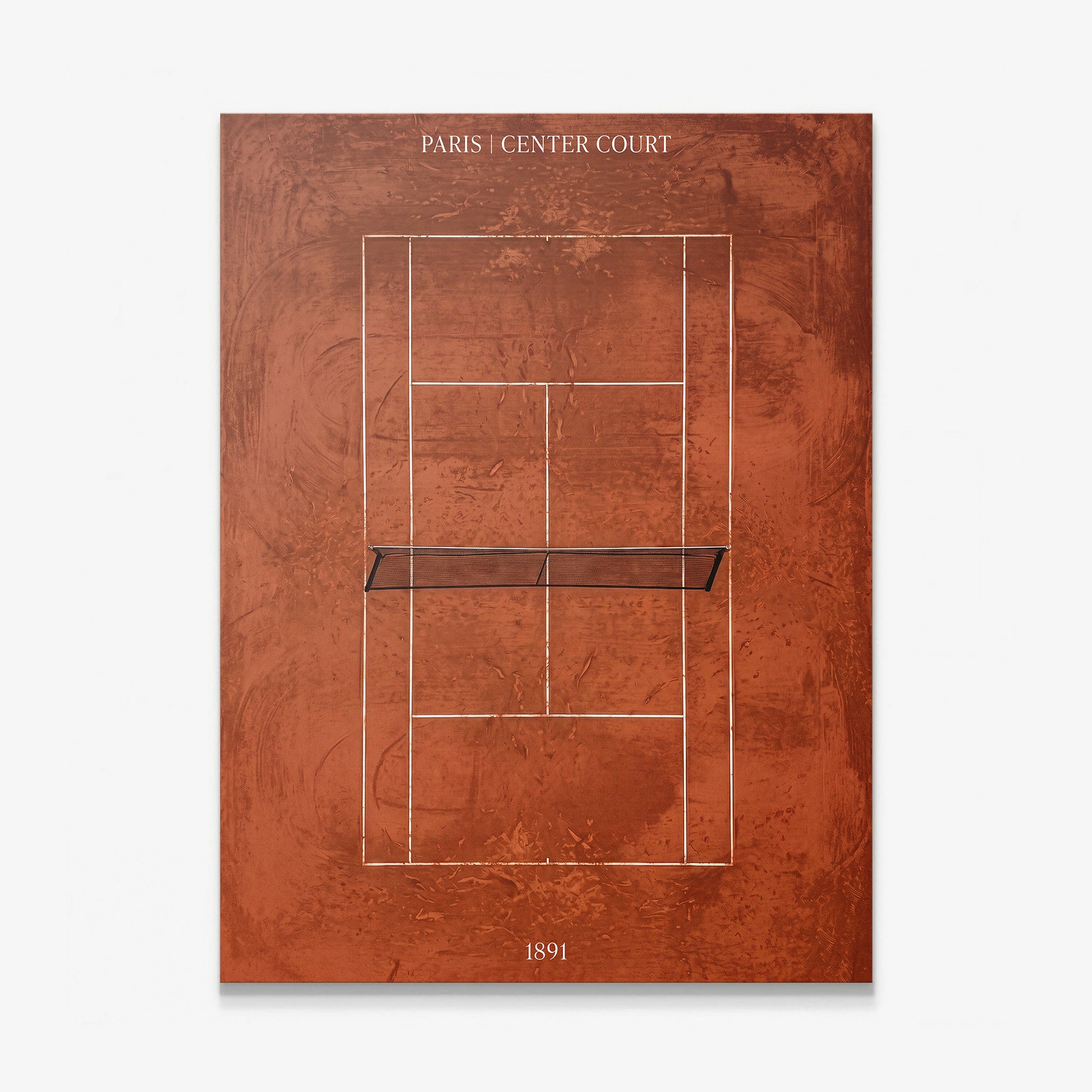 Paris Center Court tennis wall art canvas print