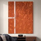Paris Court tennis wall art canvas above a console table in a bright modern hallway