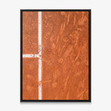 Paris Court tennis canvas print in a black floating frame