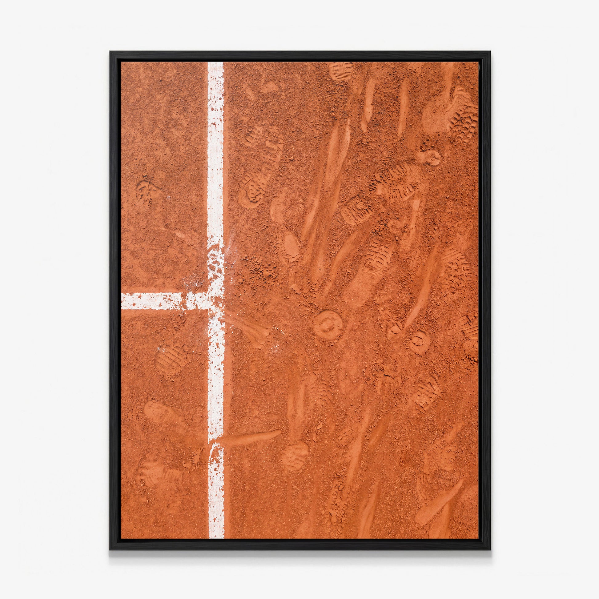 Paris Court tennis canvas print in a black floating frame