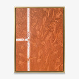Paris Court tennis canvas print in a gold floating frame