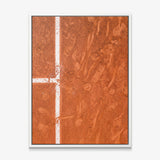 Paris Court tennis canvas print in a white floating frame