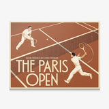 Paris Open tennis wall art canvas print