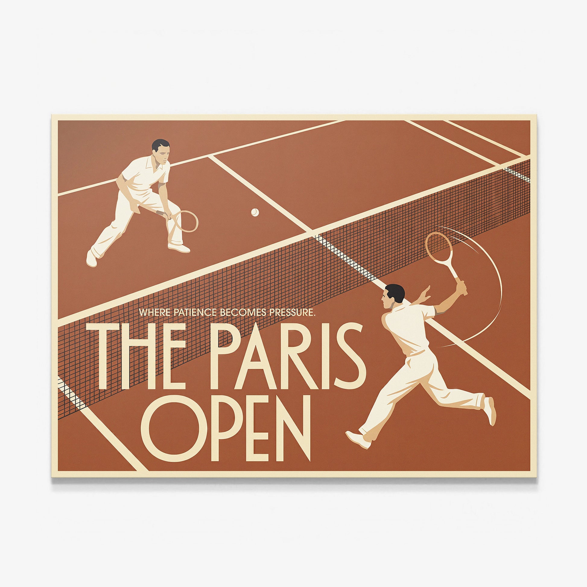 Paris Open tennis wall art canvas print