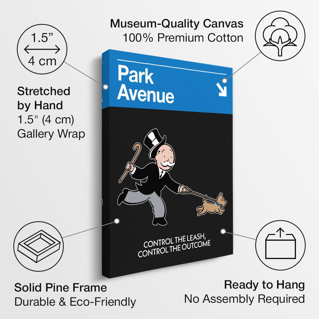 Park Place Sign motivational canvas wall art