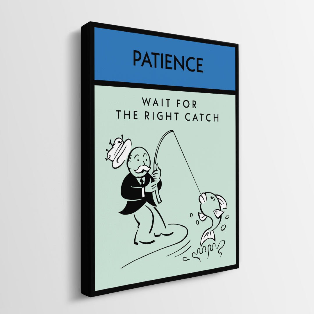 Patience canvas wall art