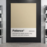 Patience Palette canvas wall art