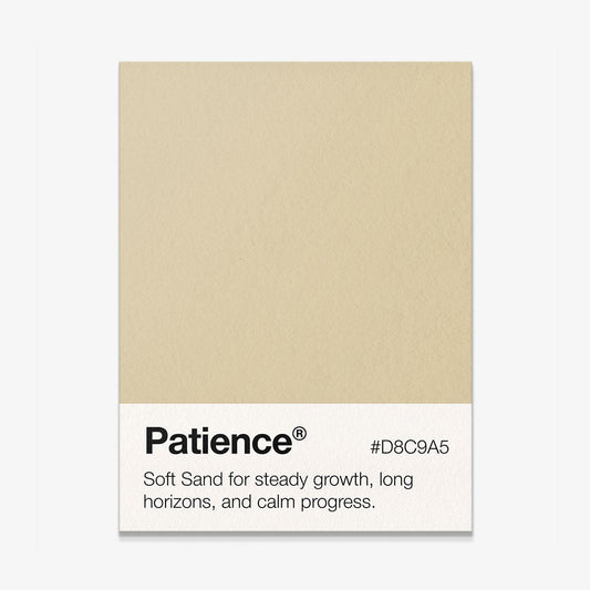 Patience Palette motivational canvas wall art