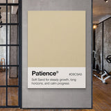 Patience Palette canvas wall art