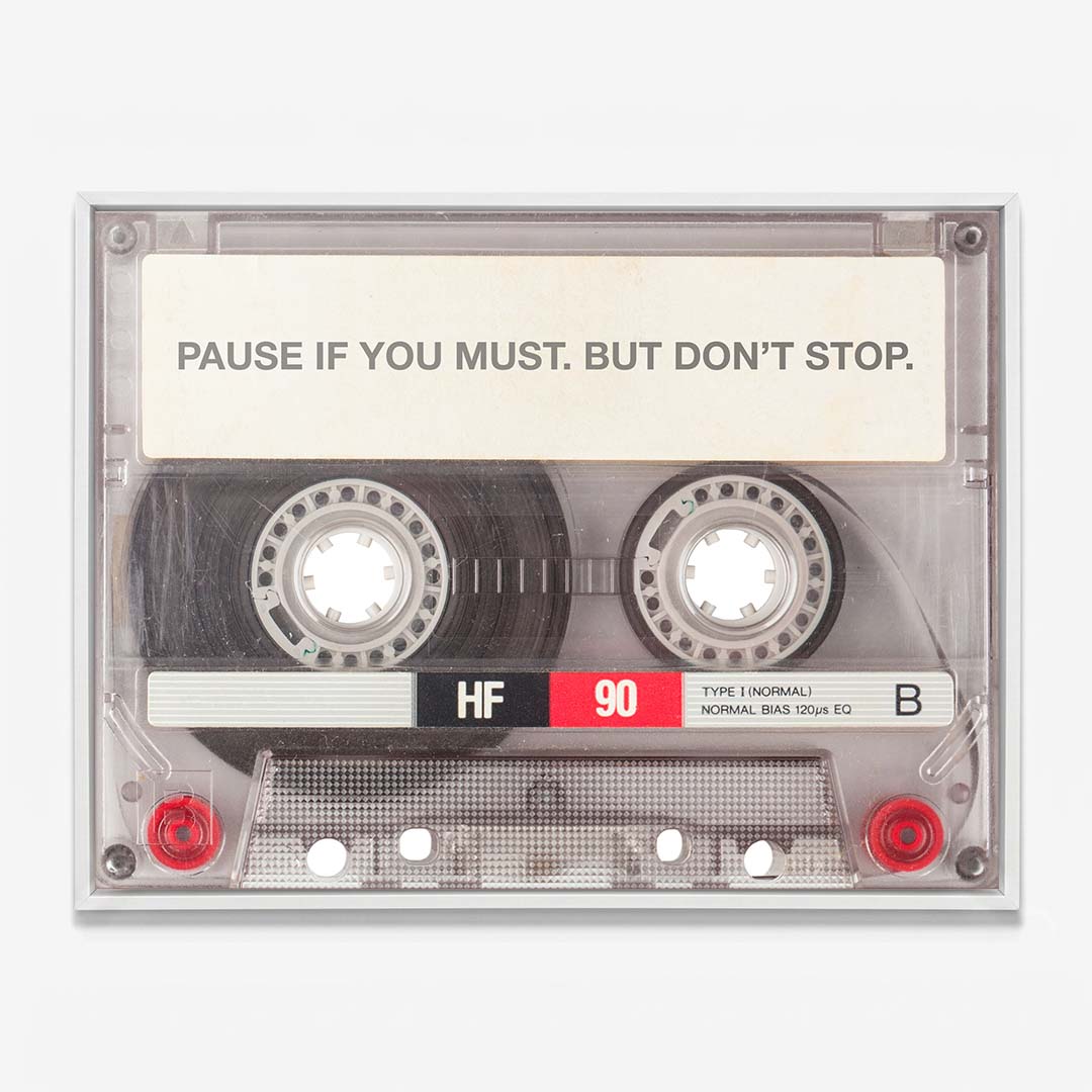Pause If You Must canvas wall art